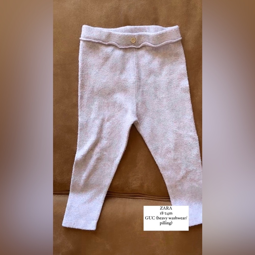 🩵 4/$20 Zara Light‎ Pink and Purple Baby Leggings